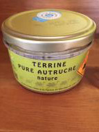 Terrine pur autruche nature 180 g      